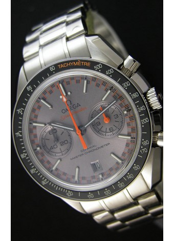 Omega Speedmaster Racing Co-Axial Master Reloj Réplica Suizo Cronógrafo en Dial Gris