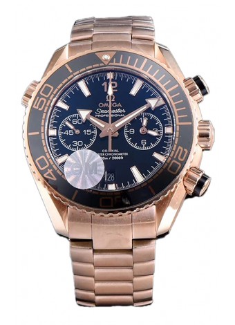 Omega Seamaster Planet Ocean 600M Sedna Gold 45.5MM Reloj Réplica Espejo 1:1 