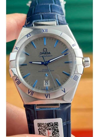 Omega Co-Axial Constellation 39MM Dial Gris Acero 904L Reloj Réplica Espejo 1:1