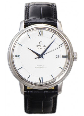 Omega De-Ville Annual Co-Axial Reloj Réplica Suiza Edición Espejo 1:1 en Dial Blanco 39.5MM