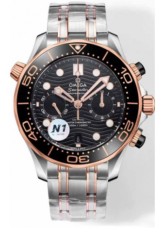Omega Seamaster Co-Axial Master Chronograph Correa Acero Dos Tonos 44MM Réplica Espejo 1:1