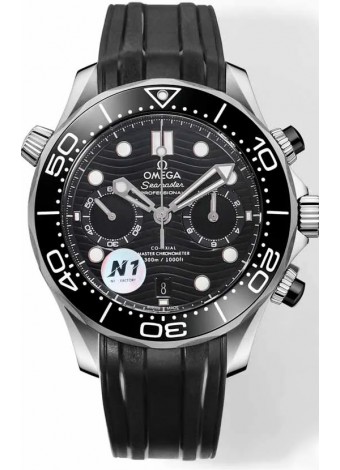 Omega Seamaster Co-Axial Master Chronograph Dial Acero Inoxidable Negro 44MM Réplica Espejo 1:1