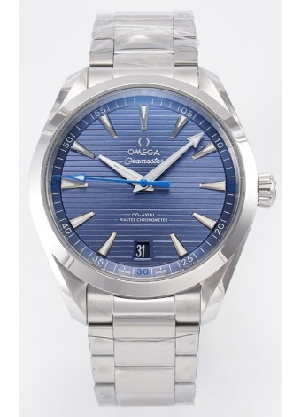 Omega Aqua Terra 150M Dial Azul Caja Acero 904L Réplica Espejo 1:1 41MM 