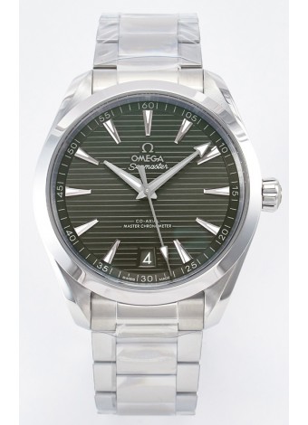 Omega Aqua Terra 150M Dial Verde Caja Acero 904L Réplica Espejo 1:1 41MM 