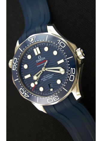 Omega Seamaster 300M Co-Axial Master Chronometer AZUL Reloj Réplica Suizo a Espejo 1:1