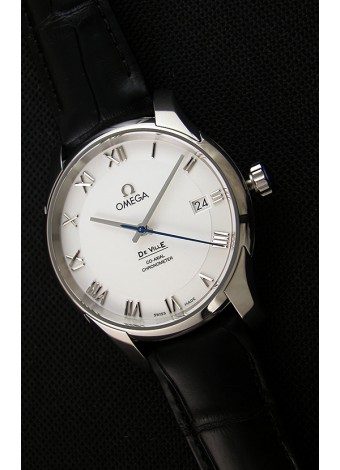Omega De-Ville Annual Calendar Co-Axial Reloj Réplica Suizo a Espejo 1:1 Dial Blanco