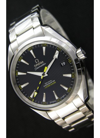 Omega Master Co-Axial Aqua Terra 15,000 Gauss Dial Negro Réplica a Espejo 1:1