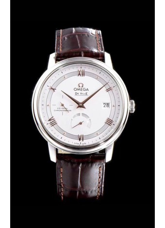 Omega De Ville Prestige Power Reserve 904L Steel 1:1 Mirror Swiss Watch White dial