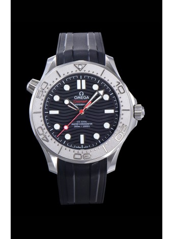 Omega Seamaster Diver Edición Nekton 300M Reloj Réplica a Espejo 1:1 en Dial Negro