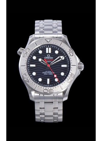 Omega Seamaster Diver Edición Nekton 300M Reloj Réplica a Espejo 1:1 en Dial Negro