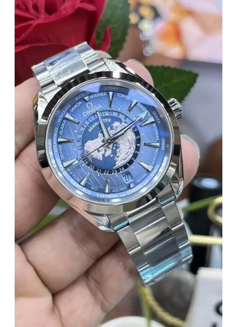 Omega Seamaster Aquaterra 150M Worldtimer Azul Summer Reloj Réplica a Espejo 1:1