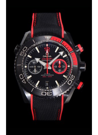 Omega Super Clone Planet Ocean 600M Cronógrafo Cerámica Negra Reloj Réplica