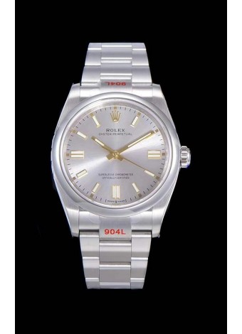 Rolex Oyster Perpetual REF#124300 41MM Movimiento Cal.3230 Réplica Suizo Dial en Acero, Acero 904L Reloj Réplica a Espejo 1:1