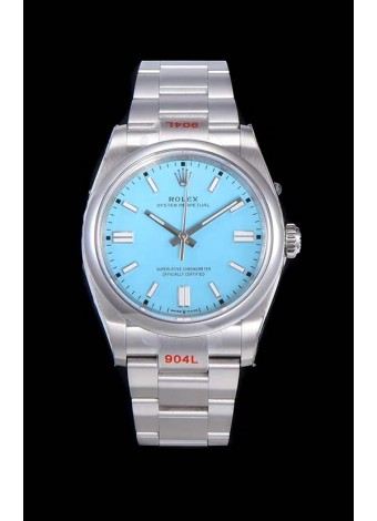 Rolex Oyster Perpetual REF#124300 41MM Movimiento Cal.3230 Réplica Suizo Dial Azul Acero 904L Reloj Réplica a Espejo 1:1