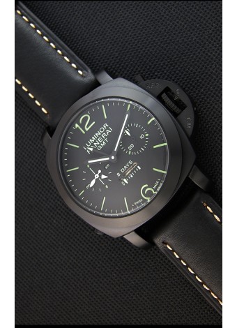 Panerai Luminor GMT Reloj Réplica Japonés con Indicador de Reserva de Energía de 8 Días