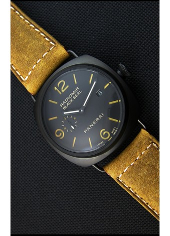 Panerai Radiomir Black Seal PAM292 Reloj Réplica Japonés Dial en Negro