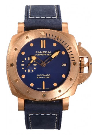 Panerai PAM1074 Submersible Bronzo Blu Abisso Réplica Suiza Espejo 1:1 42MM 