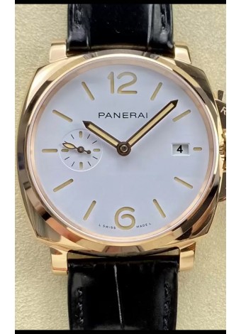Panerai Luminor Due Edición PAM1336  Reloj Réplica Suizo a Espejo 1:1 Dial Blanco