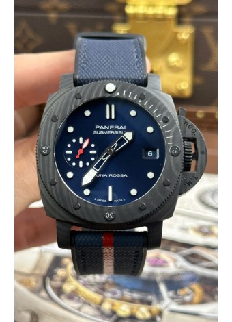 Panerai Super Clone Submersible PAM01563 Carbotech Luna Rossa Watch 42MM