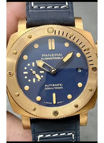 Panerai Submersible PAM01074 Edición Blue Abisso Reloj Réplica Espejo 1:1 Dial Azul 42MM