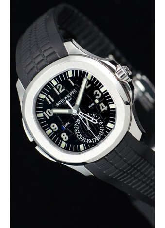 Patek Philippe Aquanaut 5164A Reloj a Espejo 1:1 Dial Negro