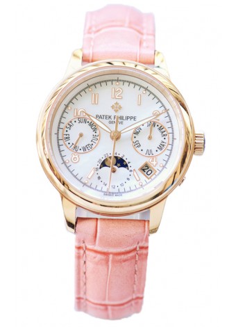 Patek Philippe Grand Complications Ladies First Perpetual Calendaer Oro Rosado Reloj Réplica Suiza 