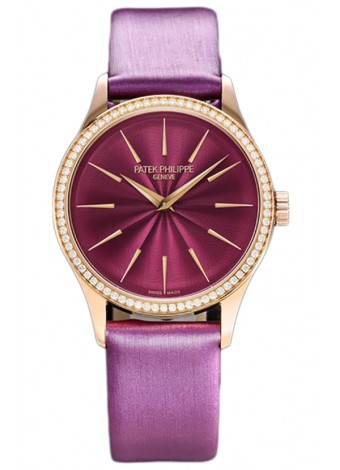 Patek Philippe Calatrava 4997 Ladies Dial Oro Rosado Reloj con Movimiento Suizo Automático