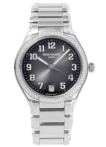 Patek Philippe Twenty-4 Dial Gris Caja Acero 904L Reloj Réplica Espejo 1:1 36MM