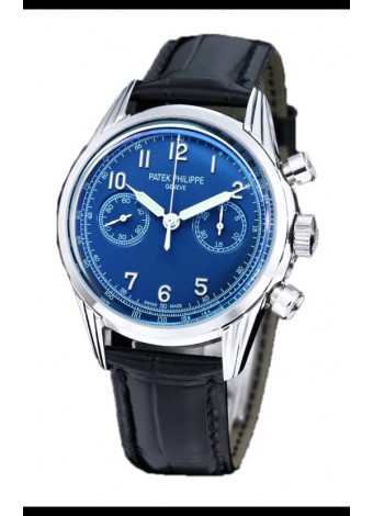 Patek Philippe Complications 5162G Dial Azul Acero Inoxidable Reloj Réplica Suiza 