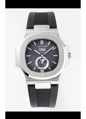 Patek Philippe Nautilus 5726A Reloj Réplica Espejo 1:1 Dial Azul Correa de Goma