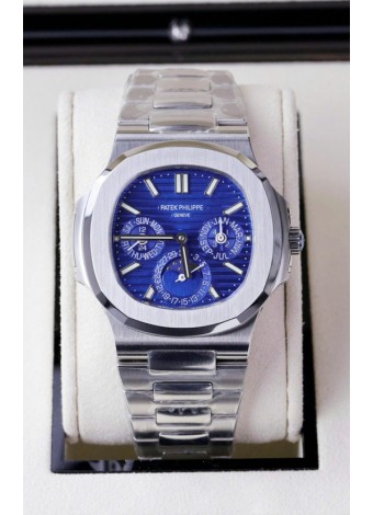 Patek Philippe Nautilus 5740 Perpetual Calendar Acero Inoxidable Dial Morado Reloj Réplica Suizo