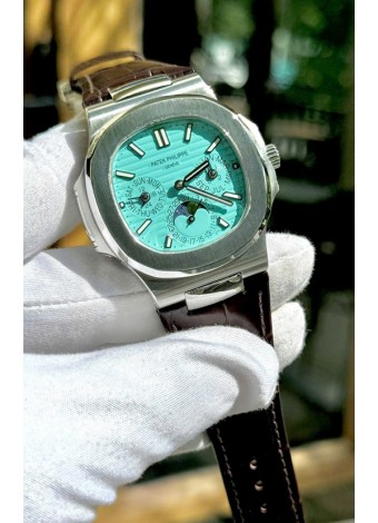 Patek Philippe Nautilus 5740 Calendario Perpetuo Acero Inoxidable Dial Verde Reloj Réplica Suizo