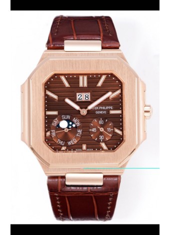 Patek Philippe Cubitus 5822 Caja Oro Rosado Dial Marrón Reloj Réplica Suizo