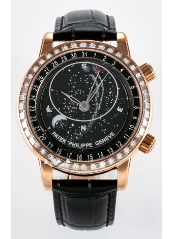 Patek Philippe 6104R Grand Complications Reloj Superclone en Oro Rosado - Bisel Diamantes