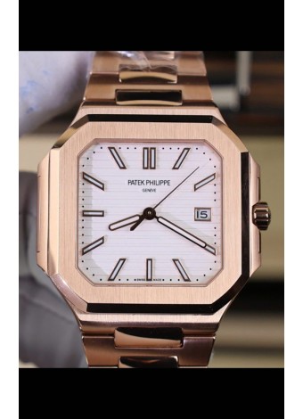 Patek Philippe Cubitus 5821 Dial Oro Rosado  Blanco Reloj Réplica Suizo