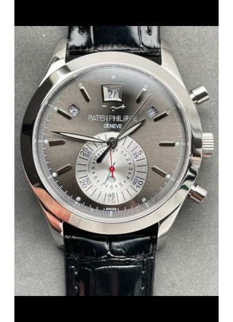 Patek Philippe Super Clone 5960P Calendario Anual Chronograph Dial Acero Reloj Réplica Suizo Espejo 1:1