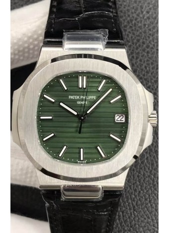 Patek Philippe Nautilus 5711/1A-014 Reloj Réplica Suizo a espejo 1:1 Dial Verde 904L Steel 