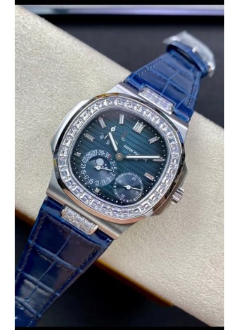 Patek Philippe Nautilus 5712G Reloj Réplica Suizo en Calidad 1:1 en Dial Negro