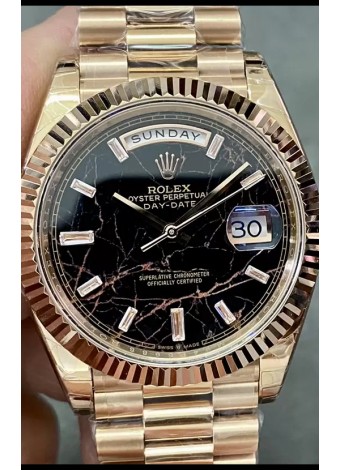 Rolex Day Date Presidential Reloj Oro Rosado 18K 40MM - Dial Eisenkiesel Calidad Espejo 1:1