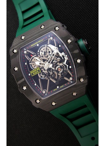 Richard Mille RM35-01 Rafael Nadal Caja de Carbón Forjado con Correa Verde