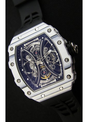 Richard Mille RM53-01 Pablo Mac Donough Caja de Carbón color Blanco Reloj Réplica Suizo