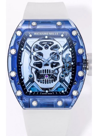 Richard Mille RM52-01 Sapphire Caja con Movimiento Tourbillon Réplica Ultimate a Espejo 1:1