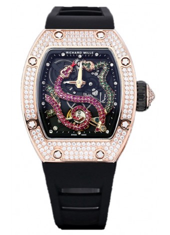 Richard Mille RM26-01 Reloj Dial Serpent chapado en Oro Rosado en Movimiento Suizo Automático