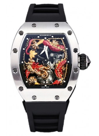 Richard Mille RM057 Dragon Dial Reloj Acero Inoxidable en Movimiento Suizo Automático