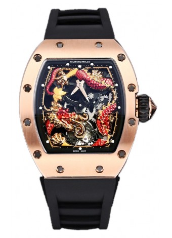 Richard Mille RM057 Dragon Dial Reloj Oro Rosado en Movimiento Suizo Automático