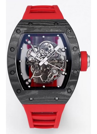 Richard Mille RM055 Caja Carbono Negro Reloj Superclone 1:1 Genuino Tourbillon