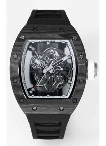 Richard Mille RM055 Caja Carbono Negro Reloj Superclone 1:1 Genuino Tourbillon