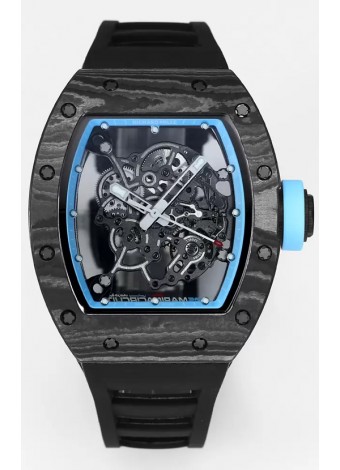 Richard Mille RM055 Caja Carbono Negro Reloj Superclone 1:1 Genuino Tourbillon