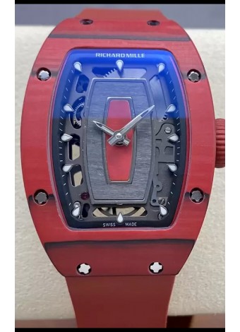 Richard Mille RM07 Caja Carbono Roja Superclone 1:1 Reloj Réplica Suiza 
