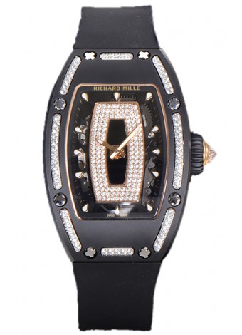 Richard Mille RM007 Reloj Réplica Suiza Automático Cerámica Negra Superclone